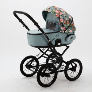 Коляска 3 в 1 Adamex Porto Retro Flowers