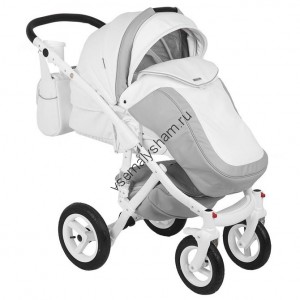 Коляска 3 в 1 Bebe Mobile Mario Ecco Deluxe 100% кожа