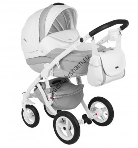 Коляска 3 в 1 Bebe Mobile Mario Ecco Deluxe 100% кожа